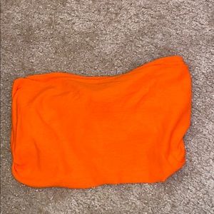 orange tube top